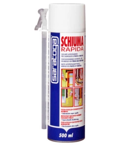 Schiuma poliuretanica saratoga rapida mini bombola, 500 ml